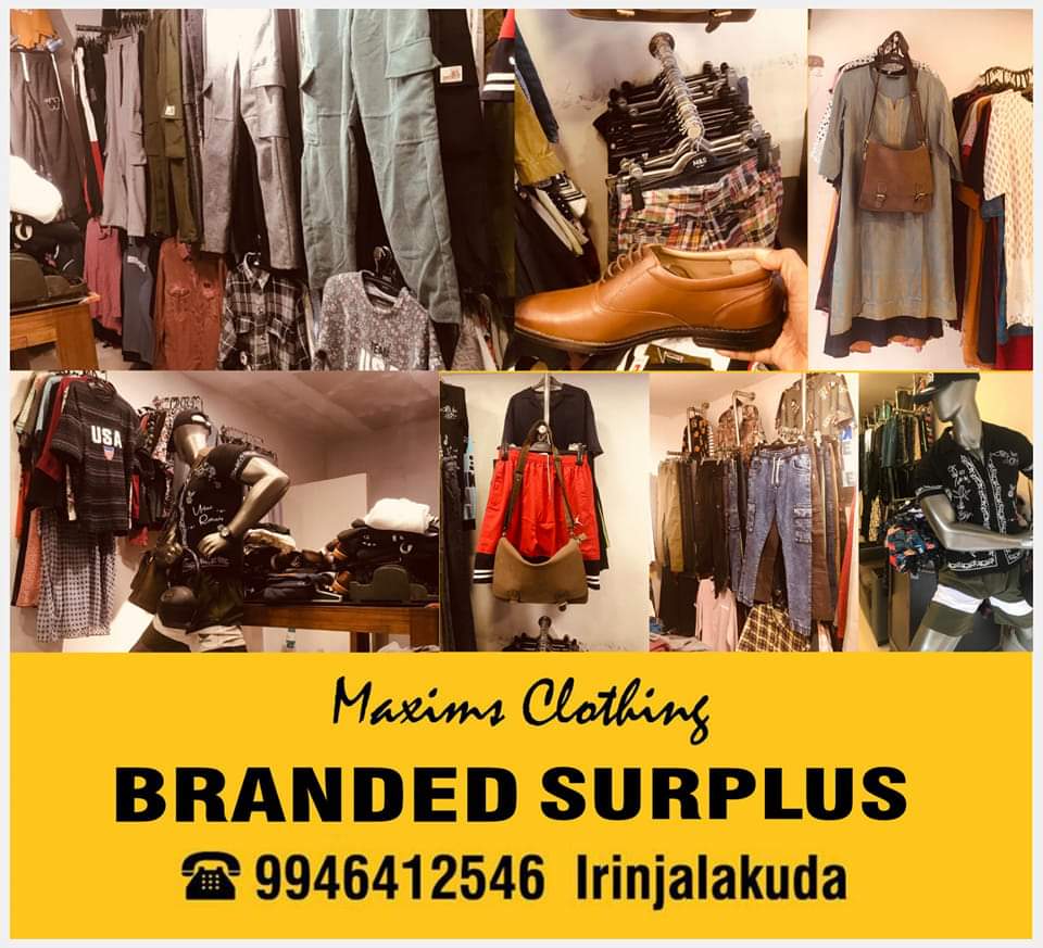 Maxims Clothing Branded Surplus Gents & Ladies Irinjalakuda